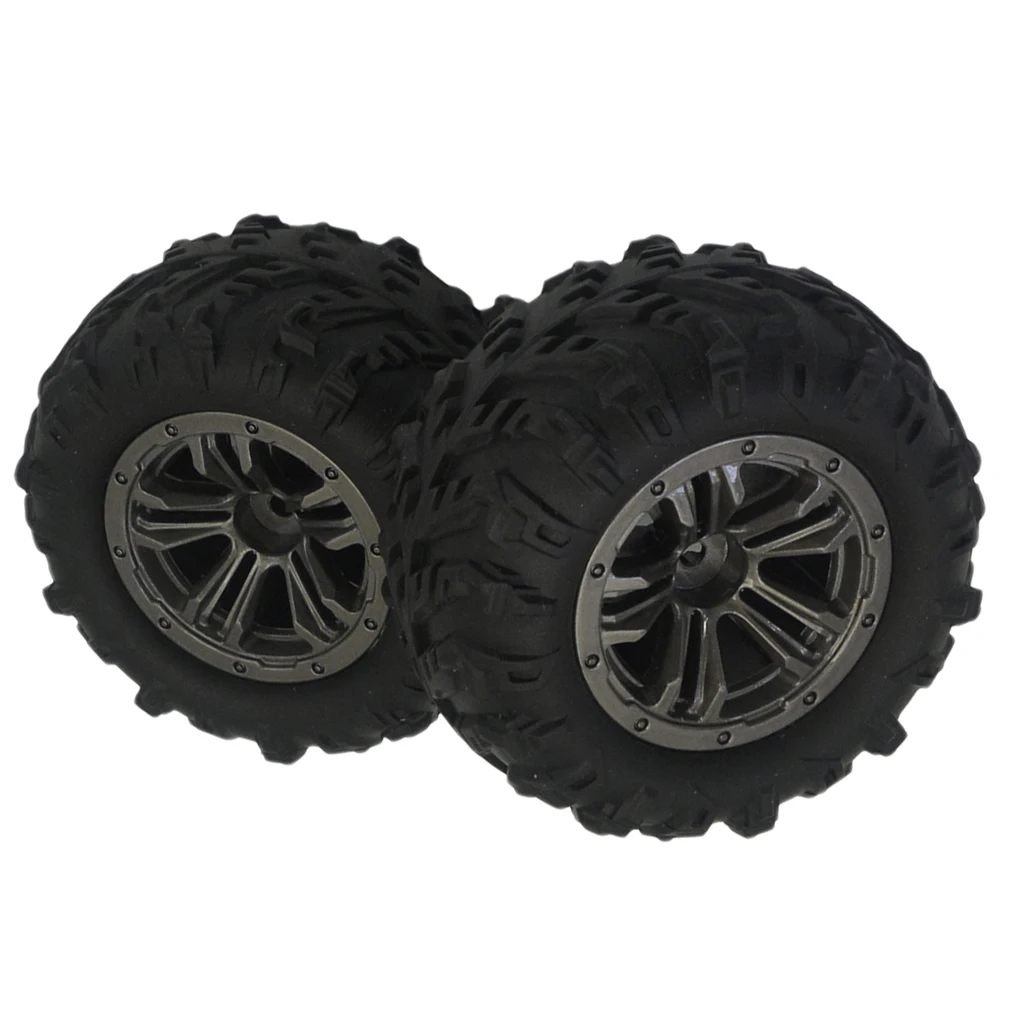 

2pcs RC Car Wheel Tyres Tire for Xinlehong Q901 Q902 Q903 Vehicle Black