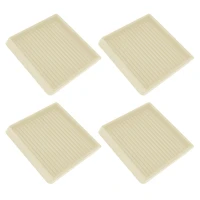 4pcs accessories home non slip scratch proof floor grip chair anti sliding leg furniture caster cup square rubber table 3 inch