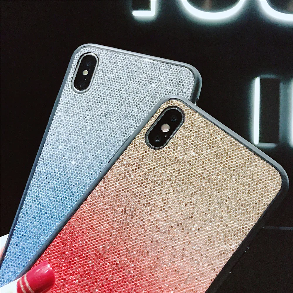 Чехол с градиентными блестками для Samsung Galaxy A7 2018 A750 A8 A6 A9 J4 J6 Plus A2 core j5 2017 j530 чехол