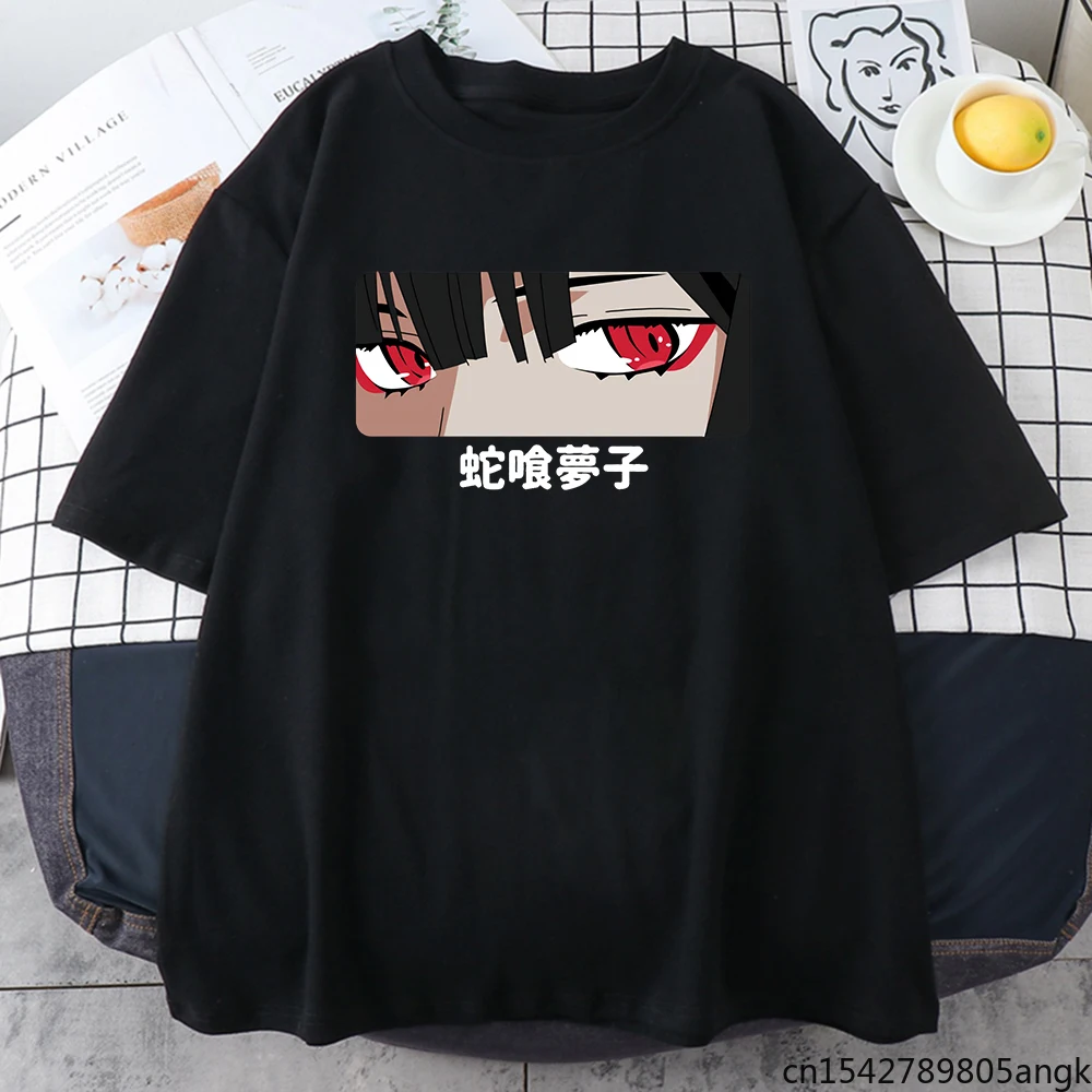 

Футболка Kakegurui женская с аниме принтом, Свободный Повседневный Топ с коротким рукавом и круглым вырезом в стиле Харадзюку, уличная одежда в ...