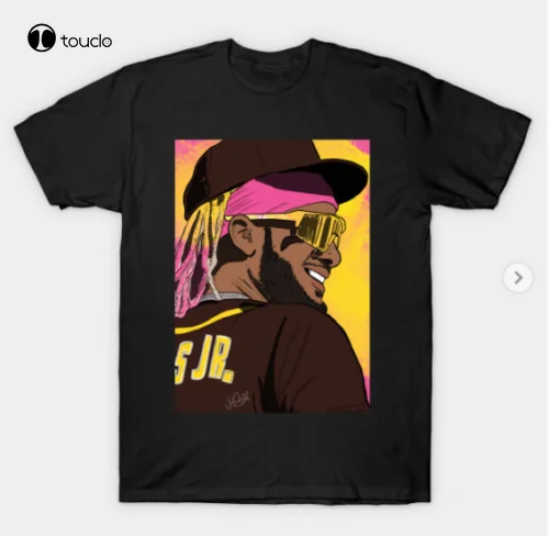 

New Fernando Tatis Jr. Cousscards Illustration T-Shirt Tee Shirt Cotton T Shirt