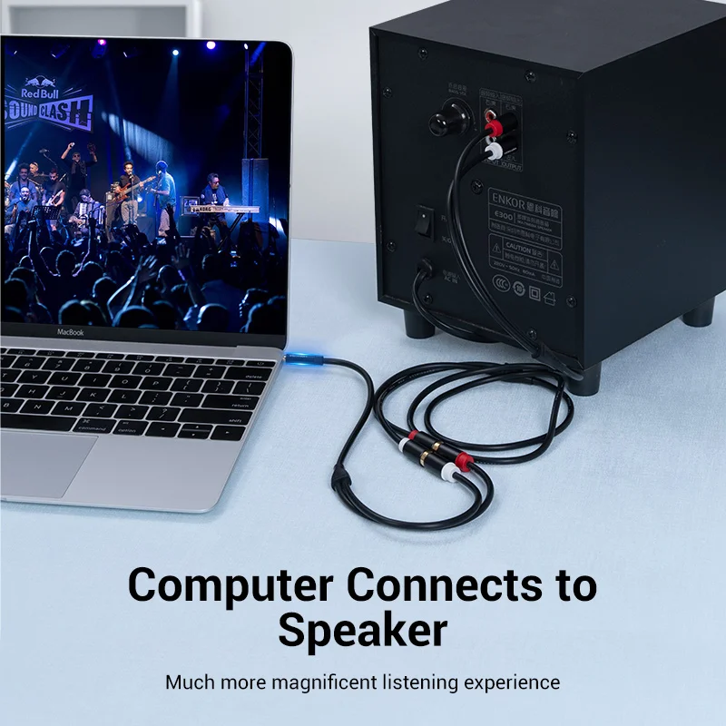 Vention 3 5 мм штекер до 2RCA гнездо AUX кабель RCA разъем сплиттер аудио Y для iPhone