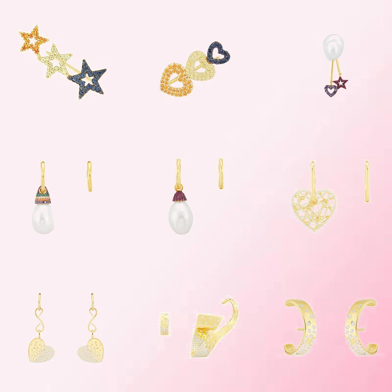 

1:1 Make 925 Sterling Silver Customized Multi-style DIY Atmospheric Fashion Exquisite Earrings