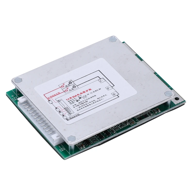 Защитная плата литий-ионного аккумулятора 14S 52V 35A, печатная плата BMS с балансировкой для электровелосипеда EScooter