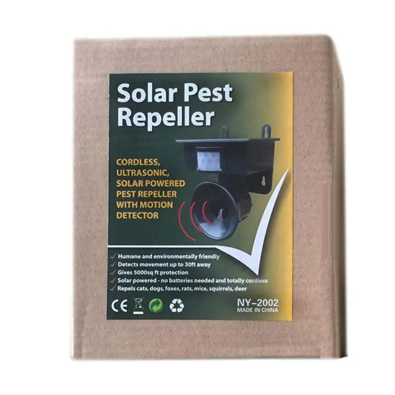 

15KHz-25KHz Ultrasonic Frequency Solar Ultrasonic Insect Repellent Bird Repellent Mouse Repellent 650 Square Meters Effective