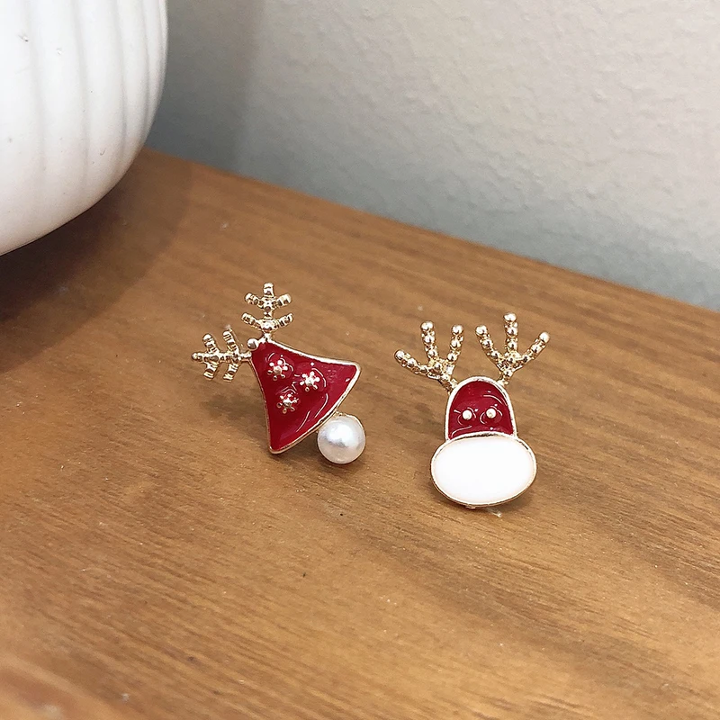 

Новинка, модная яркая Рождественская шляпа, женские серьги, ювелирные изделия для девочек, рождественские подарки, оптовая продажа