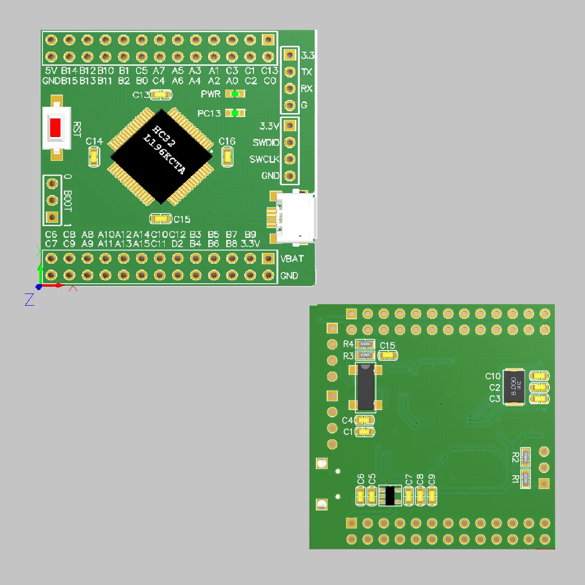 Минимальная разработка системы HC32L196KCTA Core Board Huadachao 130j8ta замена STM32L151RCT6