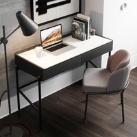 nordic small family desk household modern study computer desk bedroom vanity light luxury rock board office desk dressing table