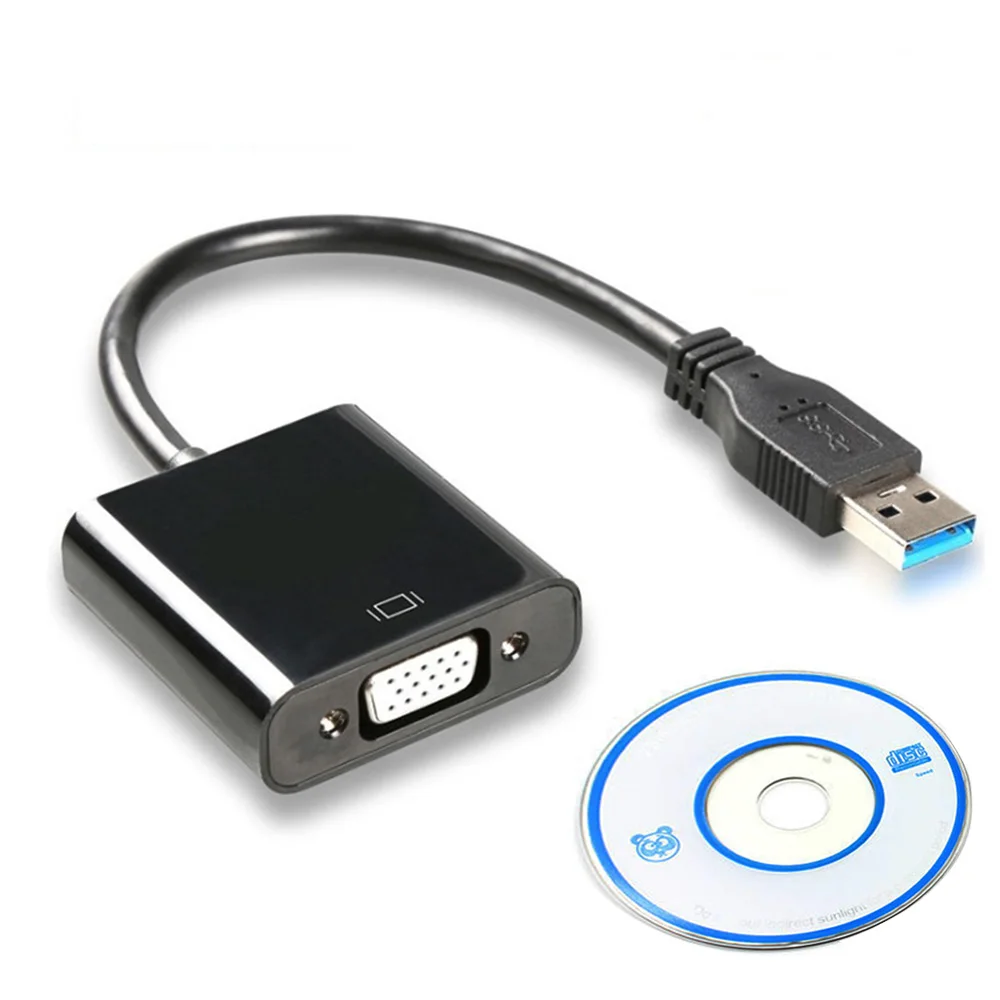 as the show USB 3,0 to VGA адаптер внешняя видеокарта мульти Дисплей конвертер для Win 7/8/10 настольных ПК Монитор Проектор HDTV - Цвет: as the show
