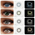 Контактные линзы RichGirl, 1 пара, контактные линзы, контактные линзы зеленого цвета для контактов глаз, 2021