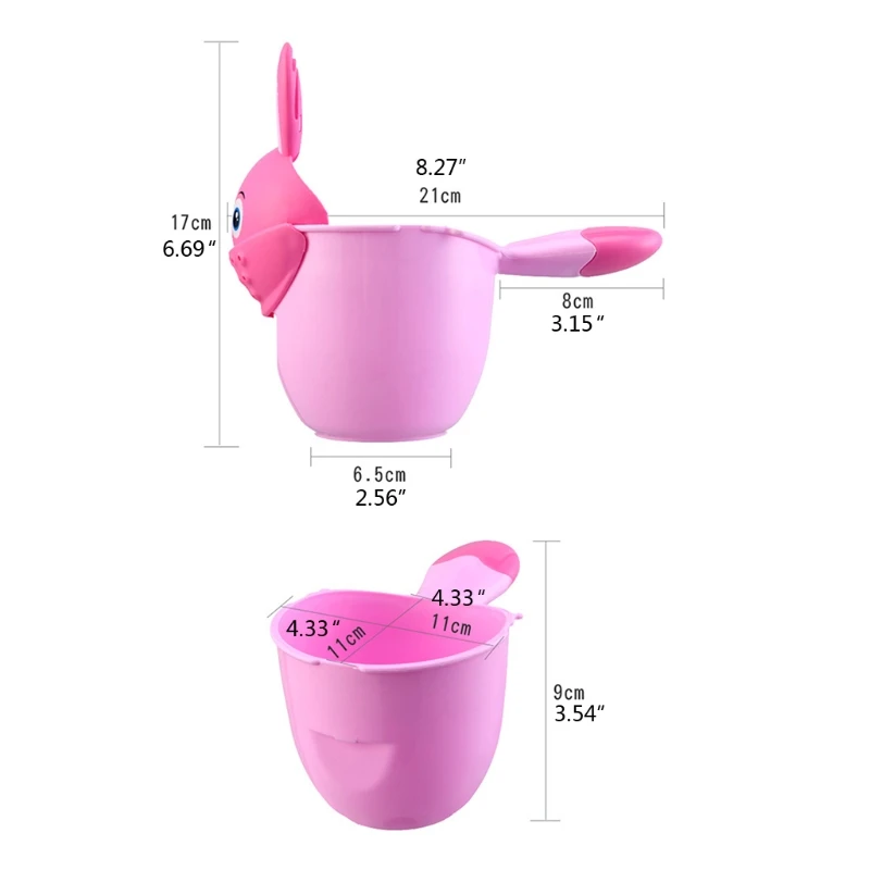 

Baby Bath Waterfall Rinser Shampoo Rinse Cup Cute Cartoon Shower Washing Head H3CD