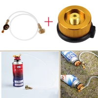 outdoor camping connector tank adapter hiking stove furnace gas propane refill adaptor