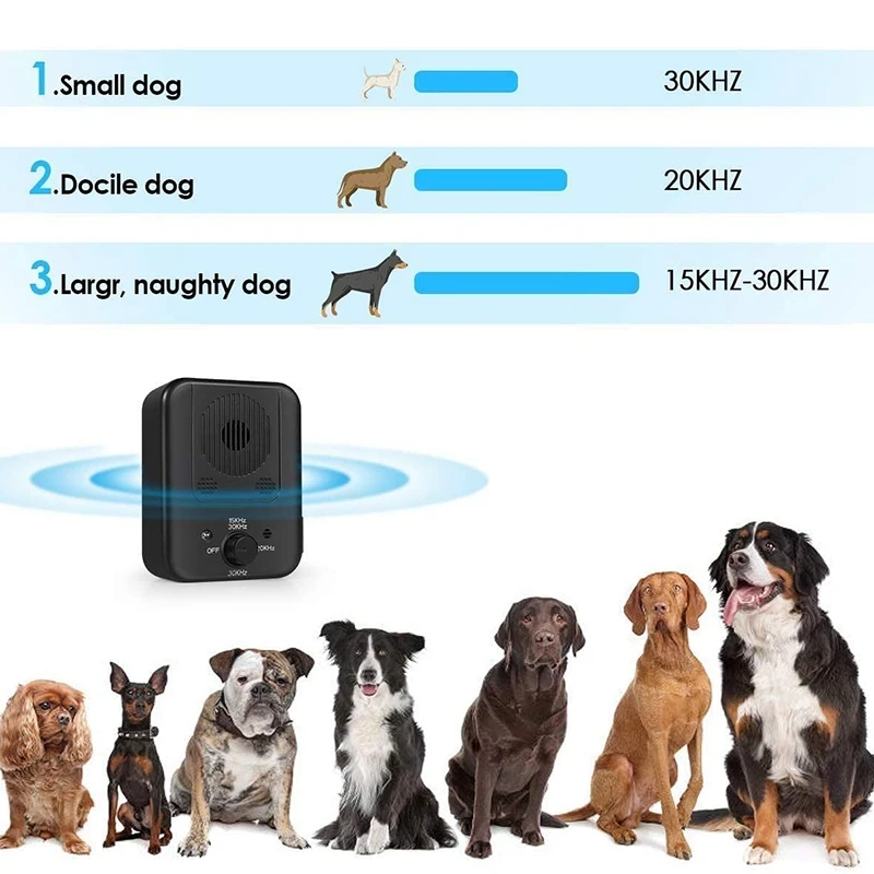 

Control Device Ultrasonic Bark Stop Dog Behavior Training Sonic Bark Deterrent Outdoor Sonic Bark Deterrent Stop Barking