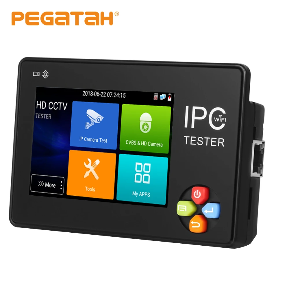 Новинка 3,5 дюймов H.265 4K IP CCTV тестер IP AHD CVI CVBS TVI ip-камера тестер ONVIF PTZ wifi 12V1A выход беспроводной wifi монитор