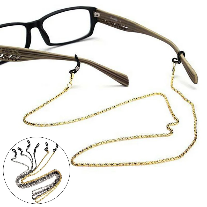 Цепочка для очков женщин металлические шнуры противоскользящие ремешки