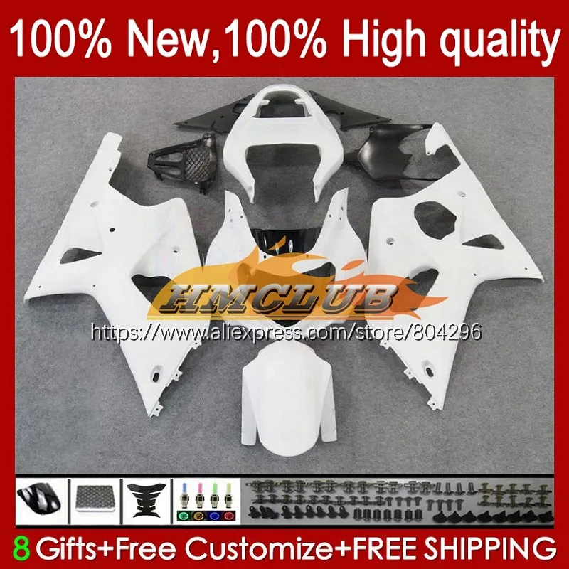 Корпус для SUZUKI GSXR 1000 K2 глянцевый белый GSXR1000 1000CC 32No.5 GSX R1000 00 01 02 2000 2001 2002