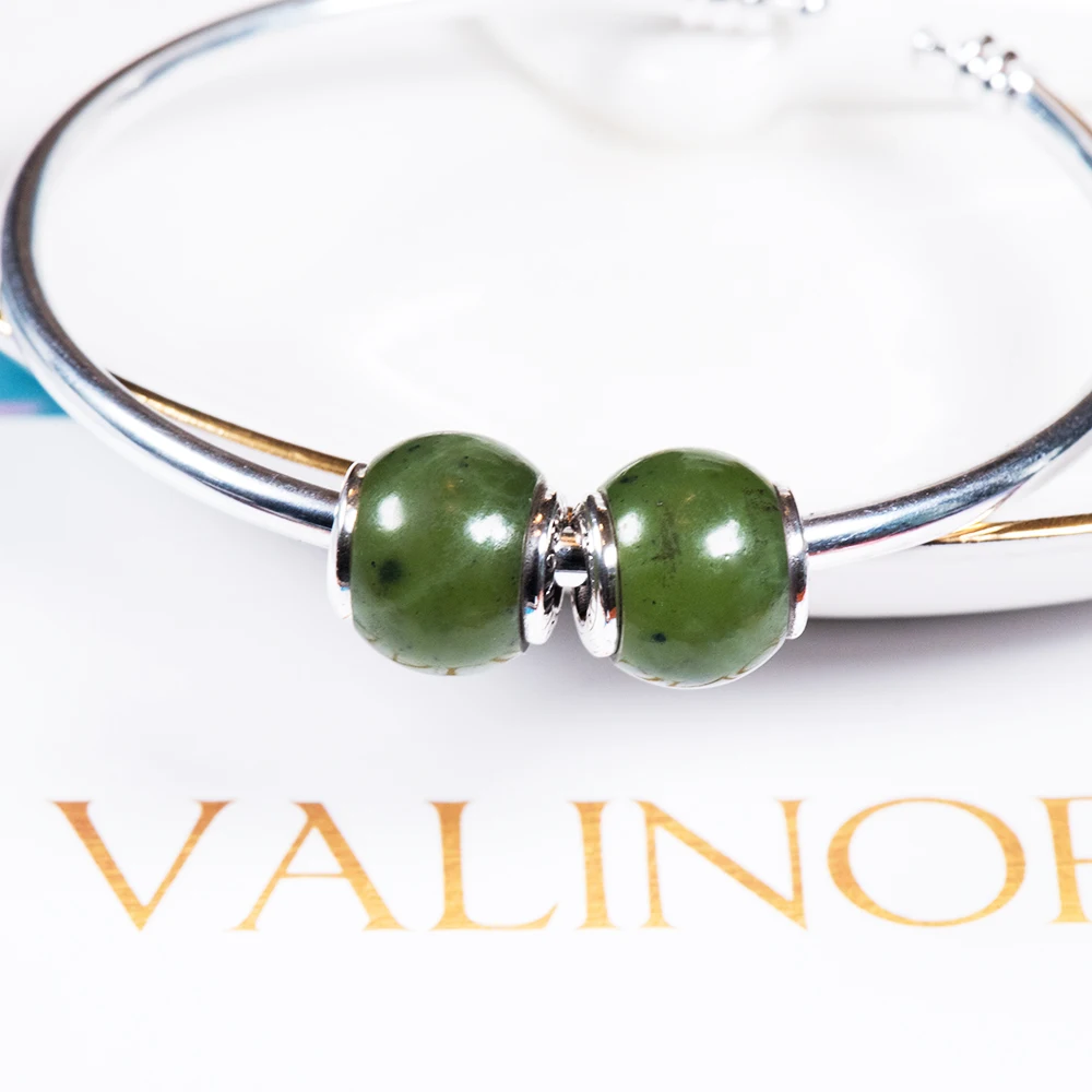 Браслеты и браслеты из канадского зеленого камня с подвеской в виде для браслета