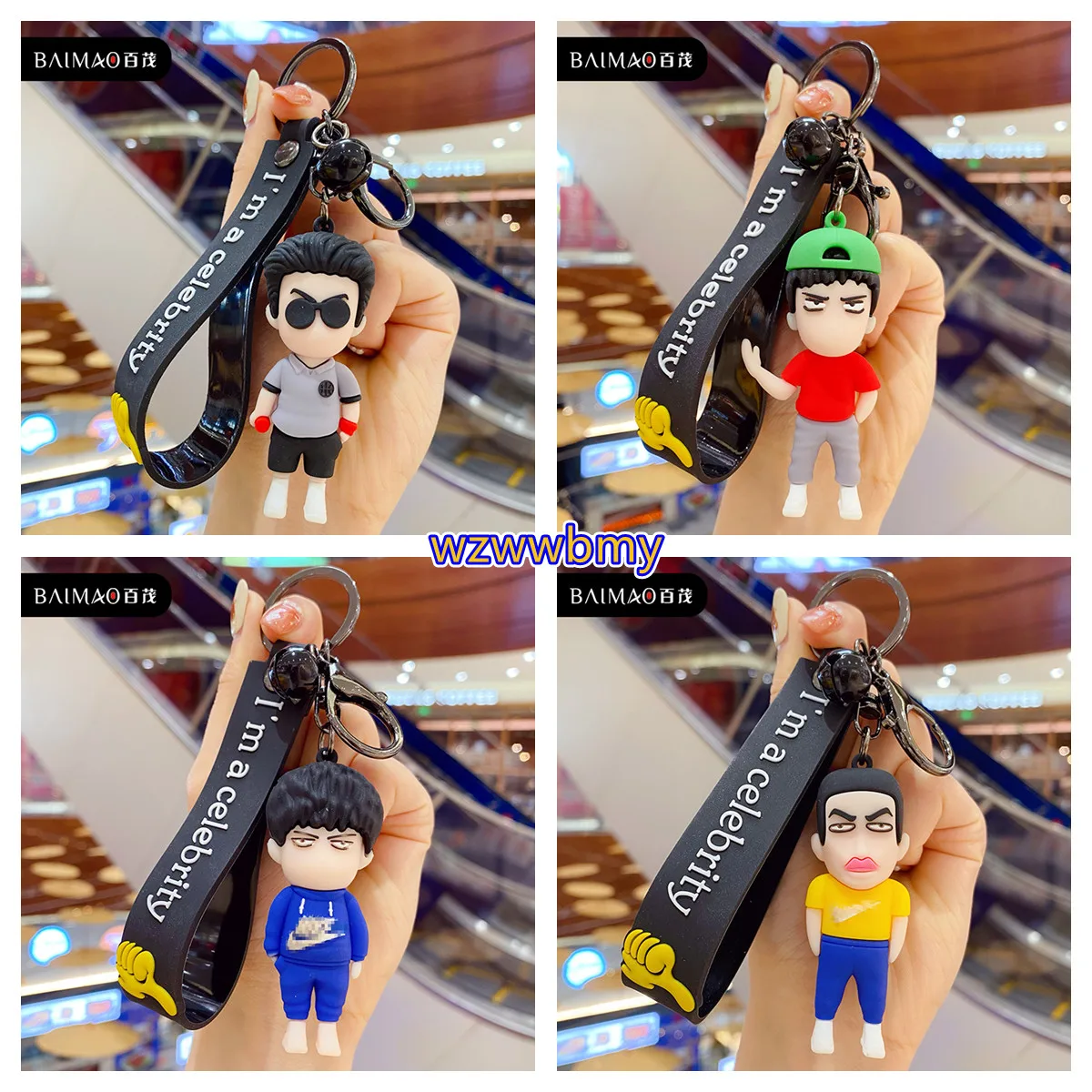 

Cartoon Anime Slam Dunk Keychain Cute Cool Basketball Lovers Silicone Doll Toy Keyring Holder Backpack Pendant Car Keys Chain