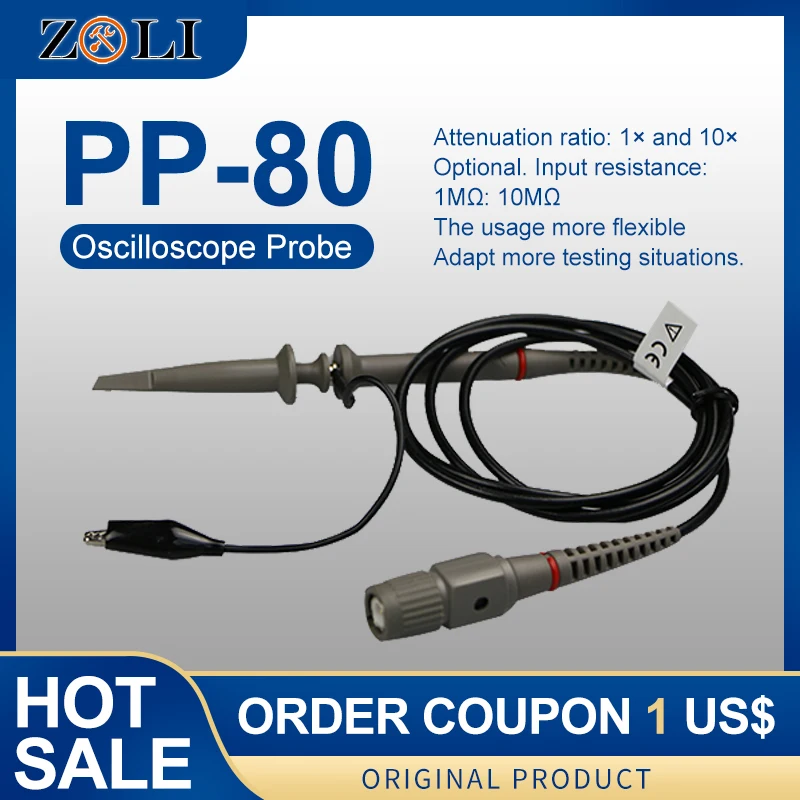 Hantek PP 80 набор датчиков осциллографа 60 МГц с низким пассивным датчиком затухания 50