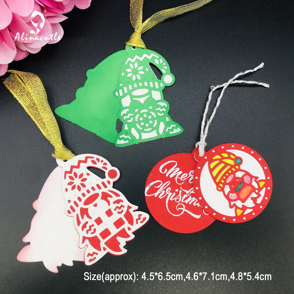 

Металлические Вырубные штампы Alinacutle, 6 шт., рождественские украшения, бирки, скрапбукинг, бумажные изделия, ручная работа, альбом, открытка, п...