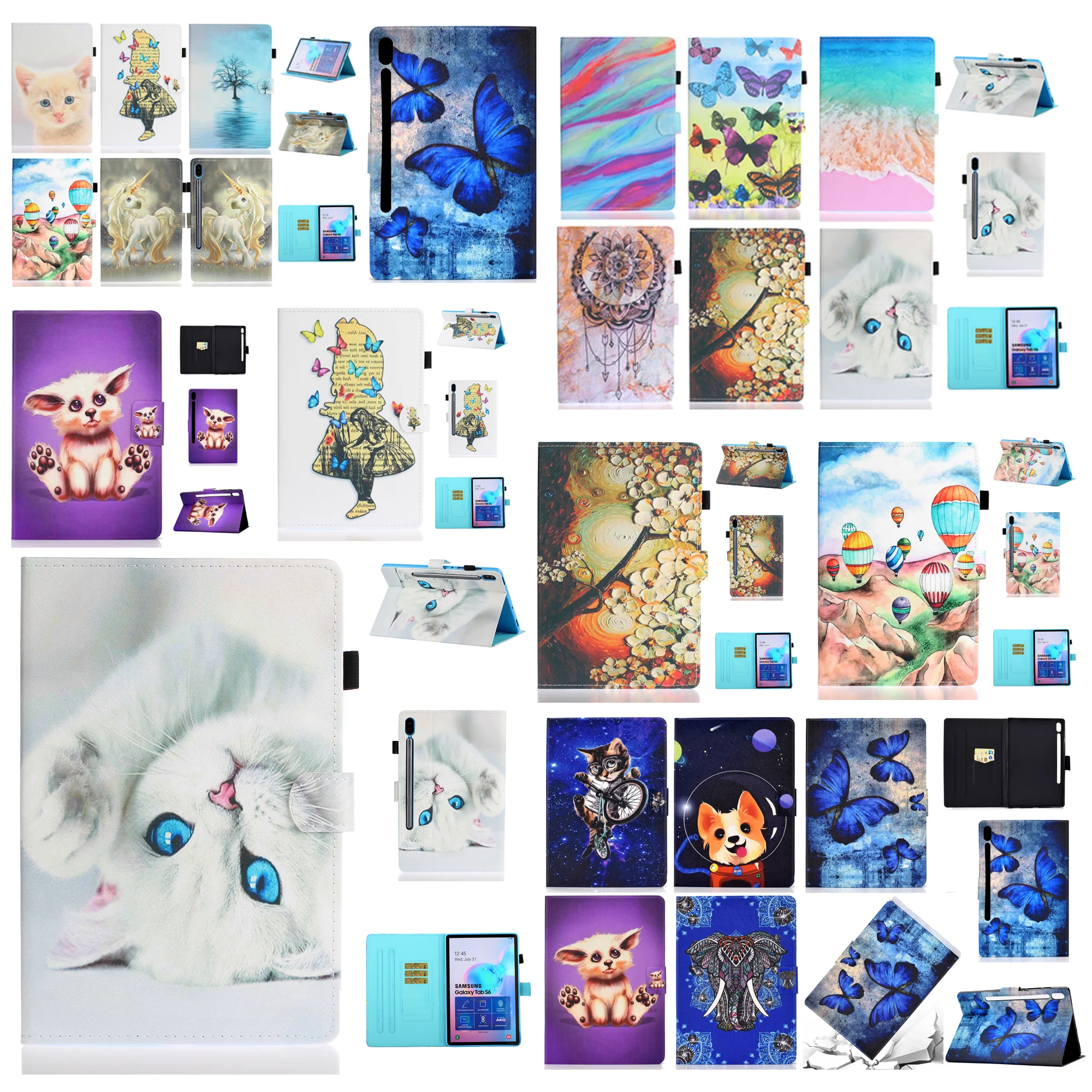 Магнитный чехол для Samsung Galaxy Tab S6 10 5 с автоматическим спящим режимом/пробуждением