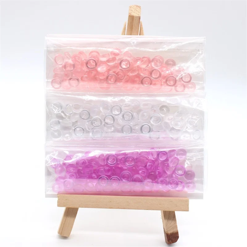 Ksccraft смешанные цвета 7 мм полупрозрачные ариловые драгоценные камни бусины с блестками для скрапбукинга DIY шейкер карты