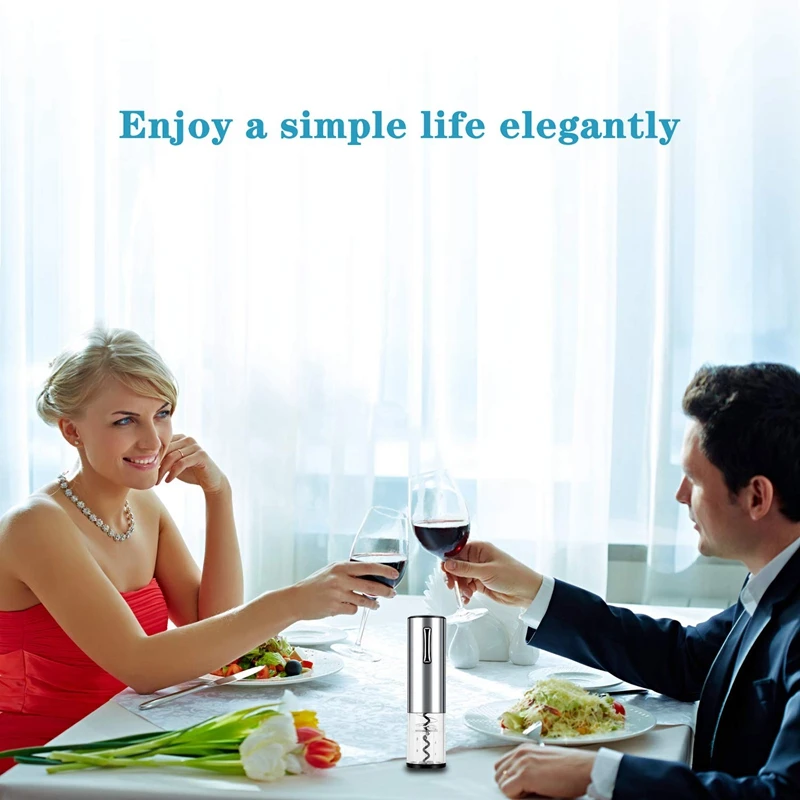 Электрический штопор перезаряжаемый над зарядным устройством и фольга резак