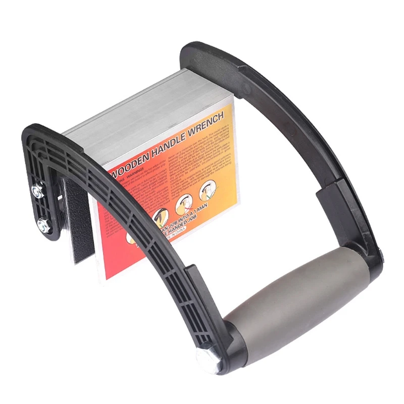 

Wooden Handle Wrench Plywood Sheetrock Panel Carrier Heavy Duty Metal Furniture Gripper Sheet Goods Handle Grip Tools