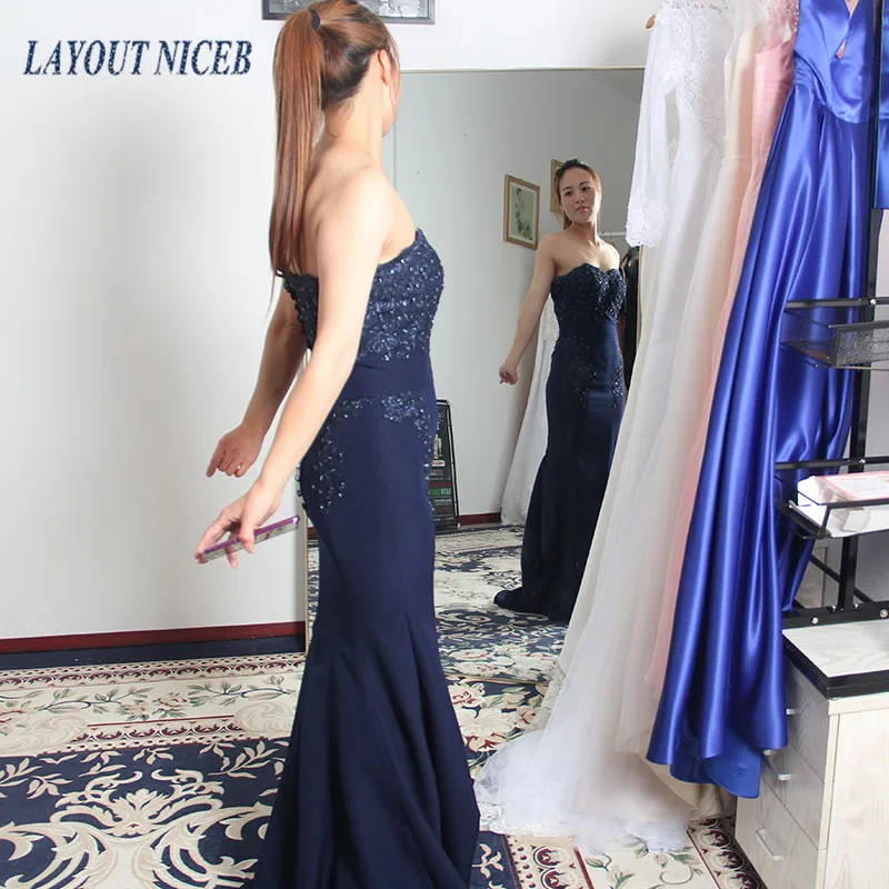 WY32 сексуальный роскошный Vestidos de fiesta largos elegantes de gala обычай Русалка бисерное вечернее платье для женщин