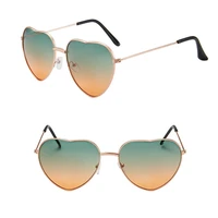 tioodre fashion heart shaped sunglasses women brand designer lady metal reflective ties sunglasses mens sunglasses uv400