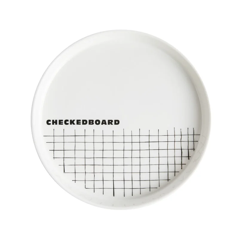 Нордическая стильная тарелка Западная блюдо для пиццы выпечки Ins Line рога