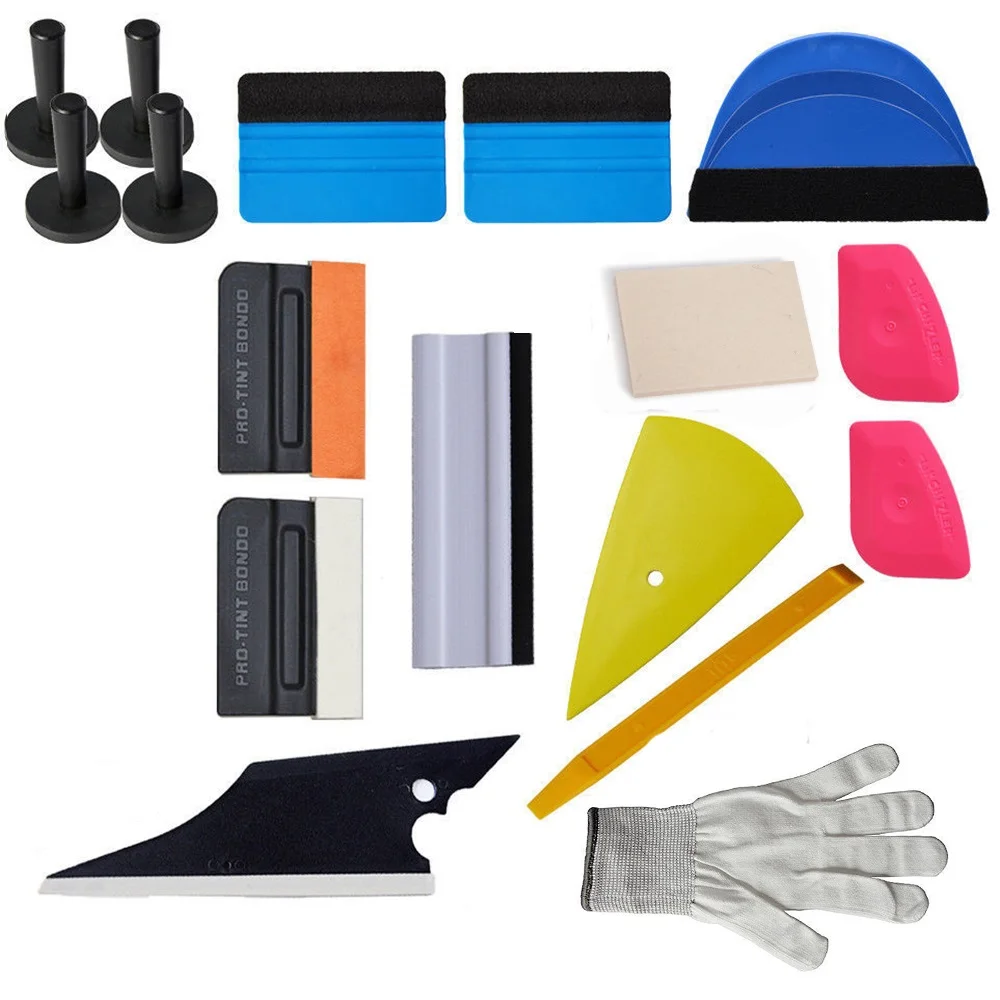 EHDIS 20 шт. набор инструментов для винила пленки мотоцикла 3D из углеродного волокна