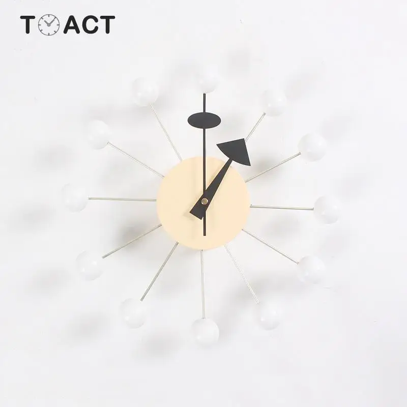 Настенные часы в скандинавском стиле Объемные деревянные бесшумные украшения