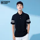 Рубашка-поло мужская хлопковая, черная, белая, серая, ADP130637