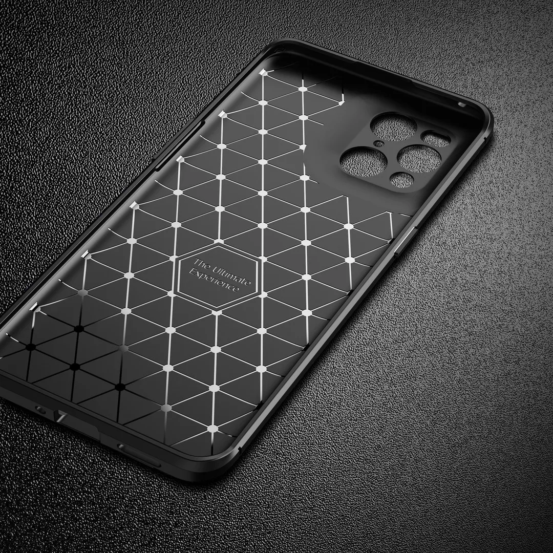 for oppo find x 3 2 pro lite neo case carbon fiber back cover beetle series soft phone shell for narzo 30 10 a 20 peo free global shipping
