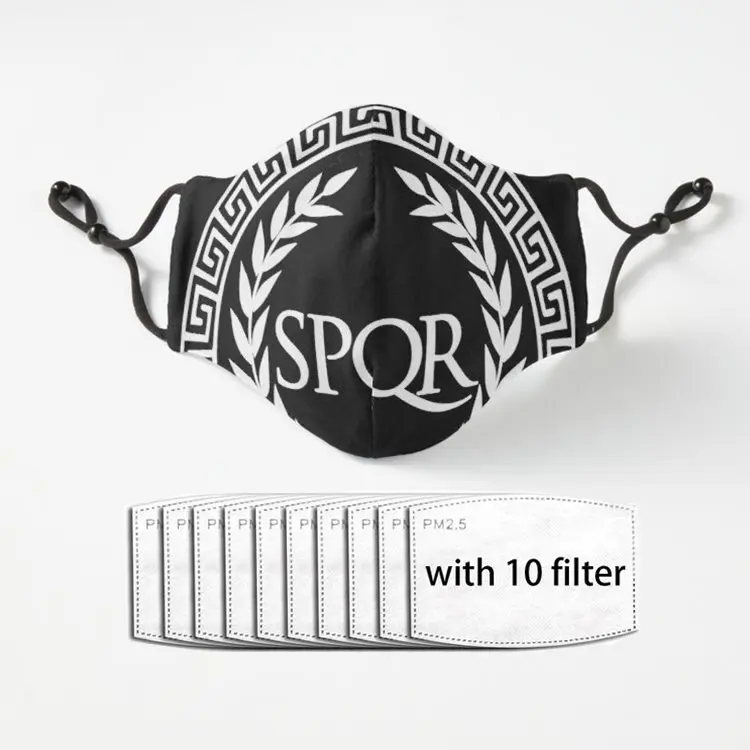 Римские пылезащитные маски SPQR в старинном римском стиле Glory Roma на половину лица