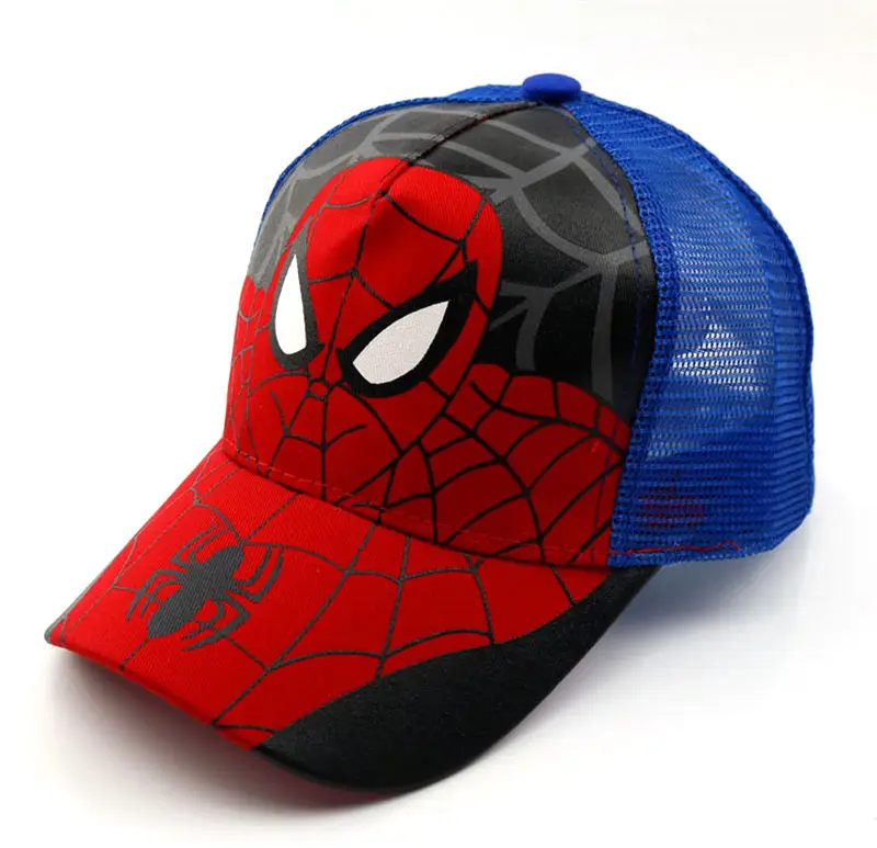 13 39 цветов, шапки для маленьких мальчиков и девочек, SPIDER-MAN хлопковая детская бейсбольная кепка с вышитыми героями мультфильмов, Кепка в стиле хип-хоп для мальчиков и девочек, бейсболка - Цвет: 13