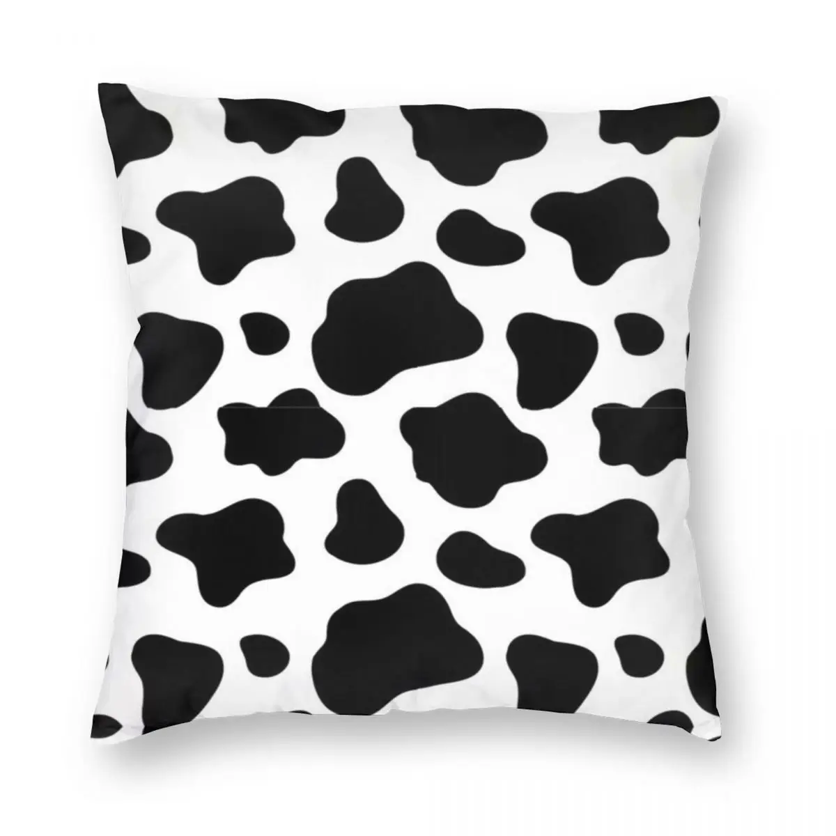 

Cow Print Square Pillowcase Polyester Linen Velvet Printed Zip Decorative Pillow Case Room Cushion Cover