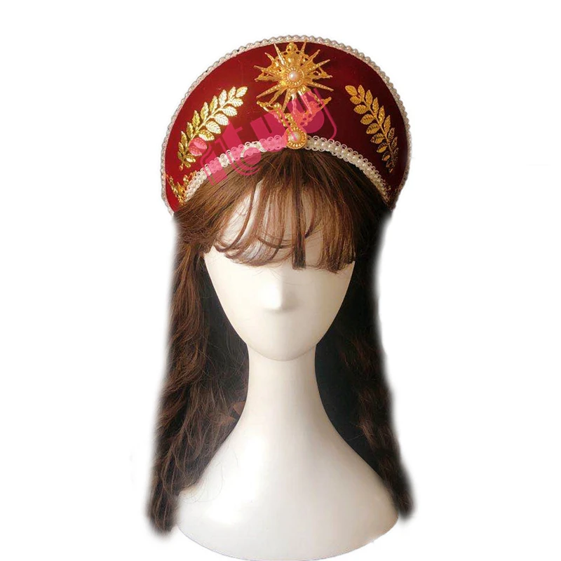 

Lolita Baroco Crown Hair Accessories Court Style Retro Tradescantia Sillamontana Crown Headpiece Halloween Christmas Headwear