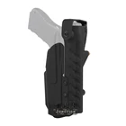 Кобура тактическая RTI для Glock 17, 19, черная, с креплением на правом поясе, с светильник Риком DBAL-PL