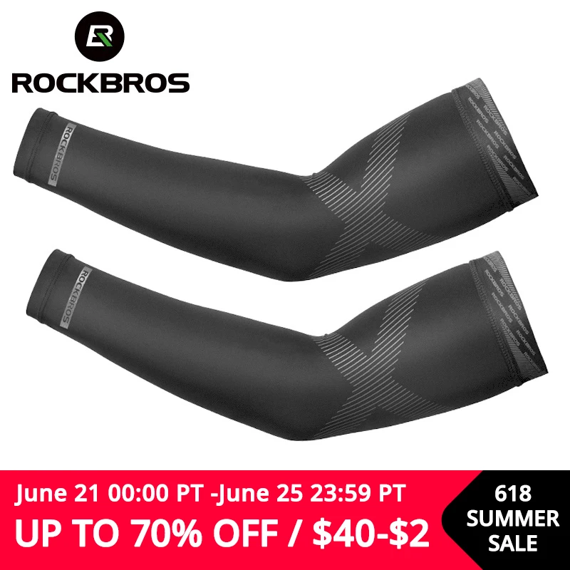 Велосипедные солнцезащитные рукава ROCKBROS с защитой от УФ лучей шелковые тканевые