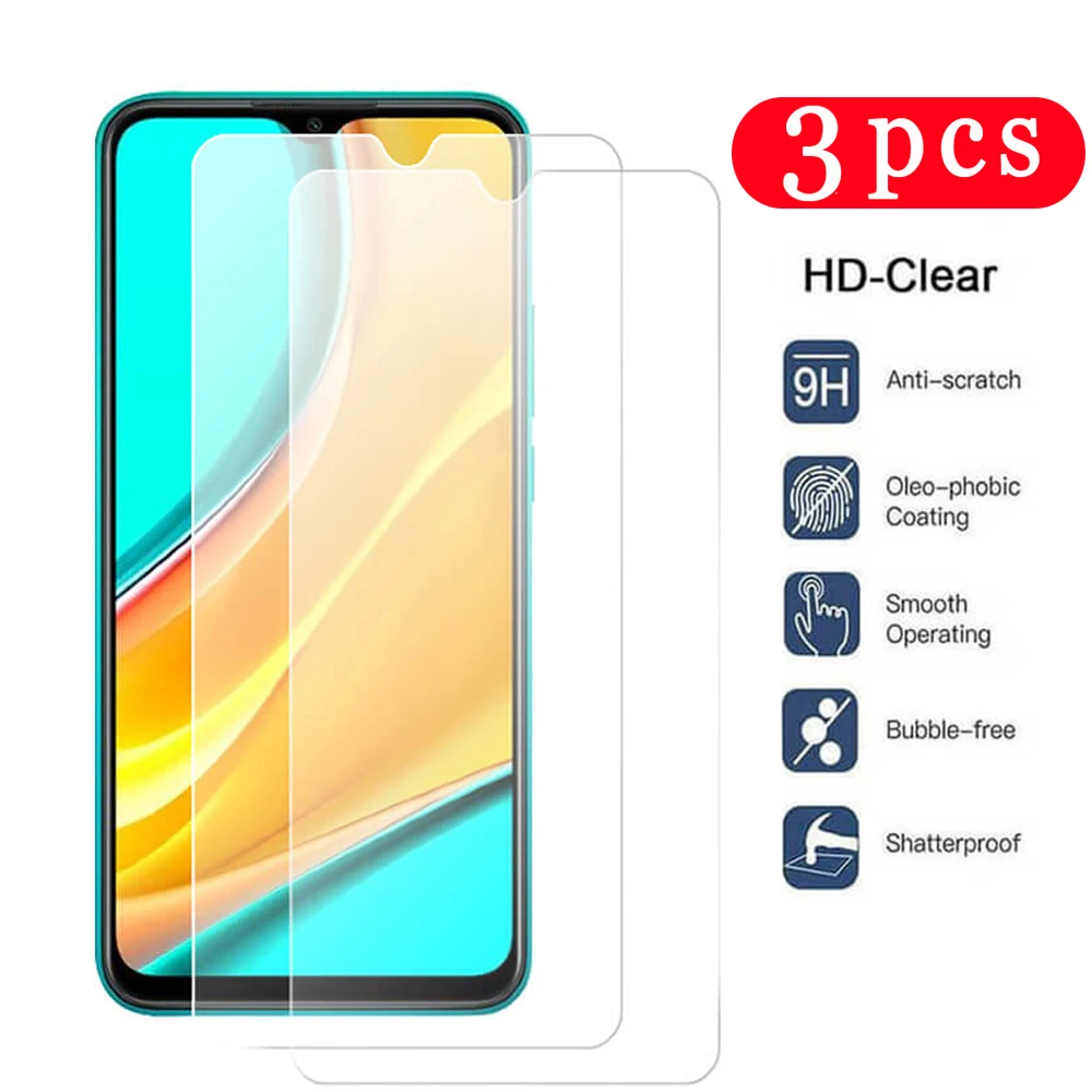 3 шт. для xiaomi redmi 10X 9C 9A note 9 9S pro max 8A 8T 8 закаленное стекло защиты экрана телефона на