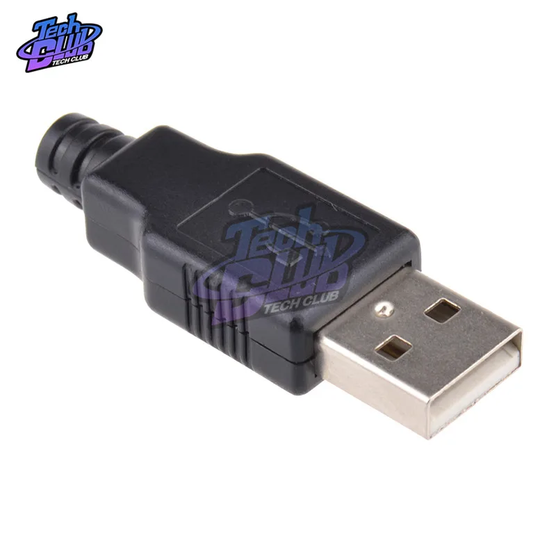 50 шт. сделай сам разъем USB 2 0 штекер типа А 4 штырька монтажный адаптер гнездо
