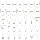 PDX Xl 01 100% 925 пробы Серебряная цепочка Ожерелье (регулируемое) базовое Очаровательное ожерелье с логотипом для женщин