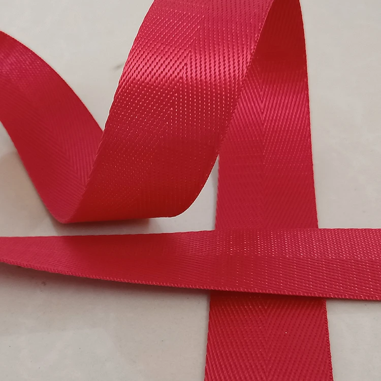 

38mm 5M Red Strap Nylon Webbing Backpack Herringbone Pattern Knapsack Strapping Satin Ribbon Sewing Bag Belt Accessories