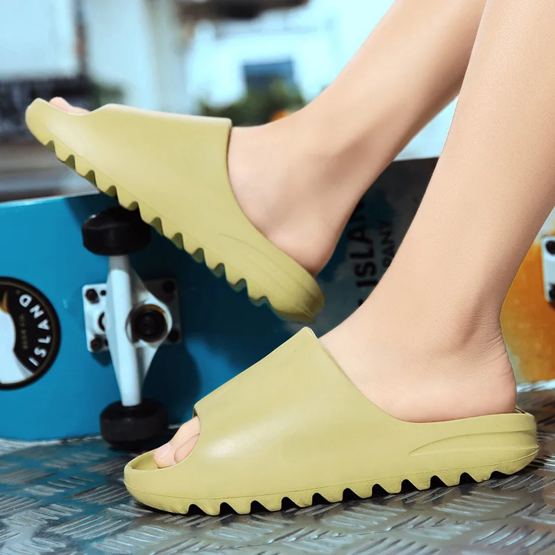 

Unisex Floral Slippers Women Cute Graffiti Beach Sandals Summer Outdoor Slides Woman/men Non-slip Bathroom Household Shoes