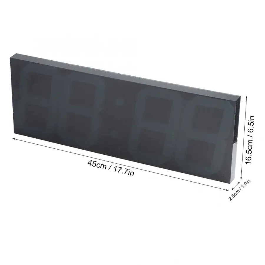 Большие белые цифровые настенные часы светодиодные зеркальные электронные для