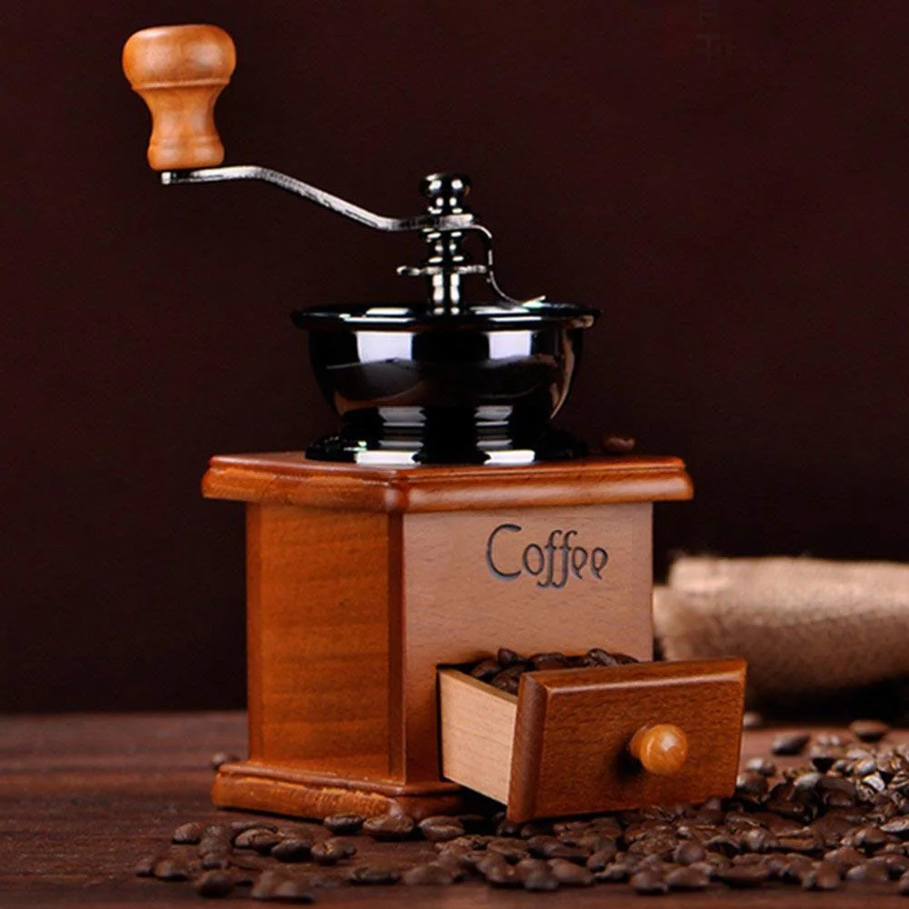 

1 шт., ручная деревянная кофемолка из нержавеющей стали