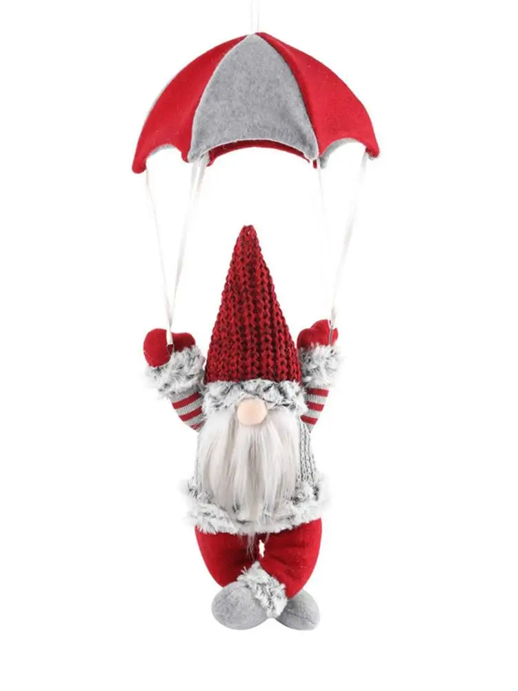 Рождественское украшение Санта Гном подвеска плюшевая кукла Парашютная елка