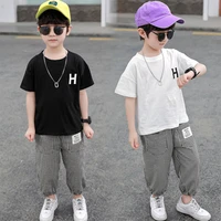summer suit boy sets clothing for boys baby clothes kids boy short sets for summer new stylish cotton cartoon design suit